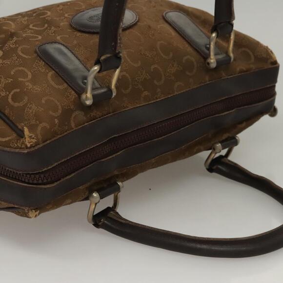 CELINE C Sulky Hand Bag Canvas Brown Gold - Picture 7 of 13